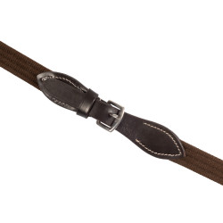 Leren teugels met riem