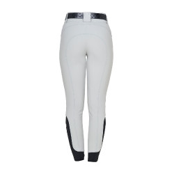 Damesbroek met hoge taille met stras-logo