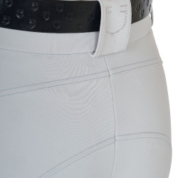 Damesbroek met hoge taille met stras-logo