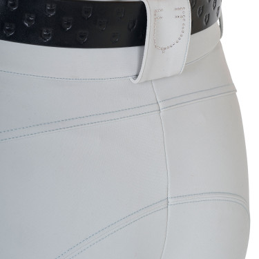 Damesbroek met hoge taille met stras-logo
