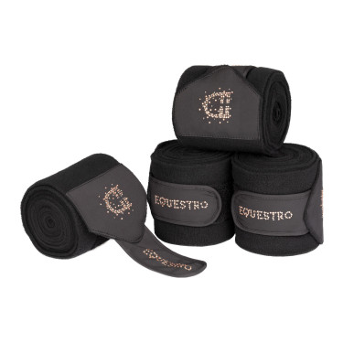 Fleece bandages met strasslogo