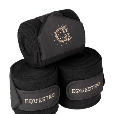 Fleece bandages met strasslogo