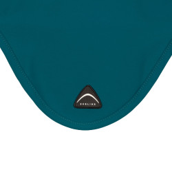 Oornetje van technische stof met siliconen logopatch Sublime Petroleum Blauw