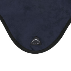 Sublime oornetje van suède met siliconen logopatch Marine Marineblauw