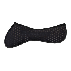 Memory foam schaftbeschermer met glinsterende grip en siliconen logo Zwart / zilver Memory foam schaftbeschermer met glinsterende grip en siliconen logo Zwart / zilver
