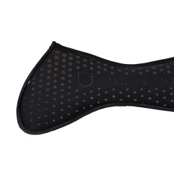 Memory foam schaftbeschermer met glinsterende grip en siliconen logo Zwart / zilver Memory foam schaftbeschermer met glinsterende grip en siliconen logo Zwart / zilver