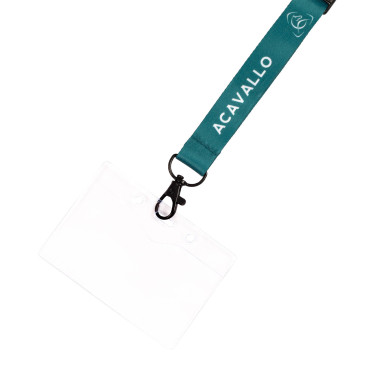 Badgehouder met koord Acavallo-logo Groen