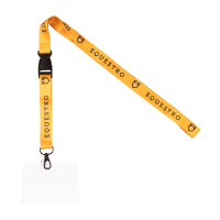 Badgehouder met koord Equestro-logo Geel