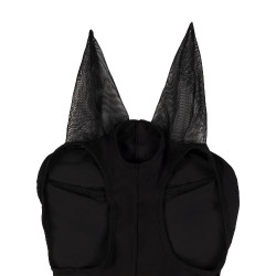 Vliegenmasker van elastaan zonder oognet Zwart