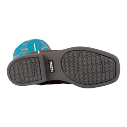 Ranch western laarzen voor kinderen Donkerbruin / turquoise