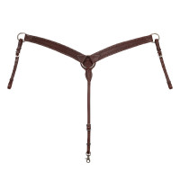 Leren western borsttuig Geolied Bruin