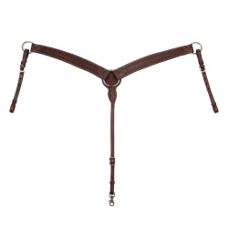 Leren western borsttuig Geolied Bruin
