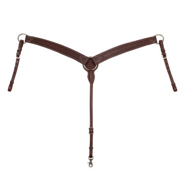 Leren western borsttuig Geolied Bruin