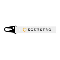 Band met Equestro-logo voor kleerhanger Wit