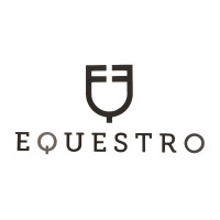 Equestro contractlogo uitgespaard muurhoogte 30 cm Zwart