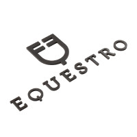 Equestro contractlogo uitgespaard muurhoogte 30 cm Zwart