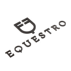 Equestro contractlogo uitgespaard muurhoogte 30 cm Zwart