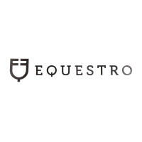 Uitgesneden Equestro muurlogo h 20 cm Zwart