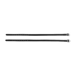 Lacciolini sporen leer binnenkant nylon Zwart