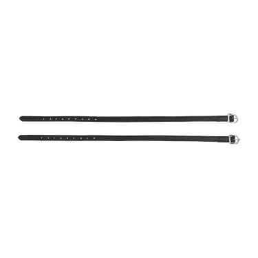 Lacciolini sporen leer binnenkant nylon Zwart