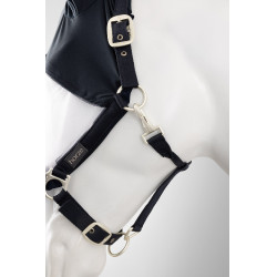 Halster met vliegenmasker Horze Paso Fino Opening Marineblauw Halster met vliegenmasker Horze Paso Fino Opening Marineblauw