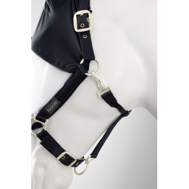 Halster met vliegenmasker Horze Paso Fino Opening Marineblauw Halster met vliegenmasker Horze Paso Fino Opening Marineblauw