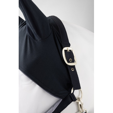 Halster met vliegenmasker Horze Paso Fino Opening Marineblauw Halster met vliegenmasker Horze Paso Fino Opening Marineblauw
