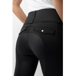 Hybride legging Horze Anya dames fullgrip Zwart Hybride legging Horze Anya dames fullgrip Zwart