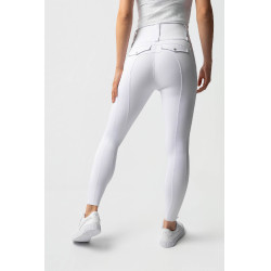 Hybride legging Horze Anya dames fullgrip Glanzend wit Hybride legging Horze Anya dames fullgrip Glanzend wit