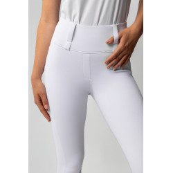 Hybride legging Horze Anya dames fullgrip Glanzend wit Hybride legging Horze Anya dames fullgrip Glanzend wit