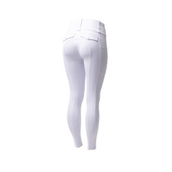 Hybride legging Horze Anya dames fullgrip Glanzend wit Hybride legging Horze Anya dames fullgrip Glanzend wit
