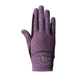 Horze Fay JR Handschoenen Zwarte pruim Violet Horze Fay JR Handschoenen Zwarte pruim Violet