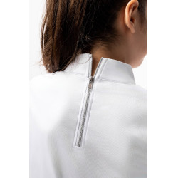 Wedstrijdpolo Horze Kaya kind strass Glanzend wit