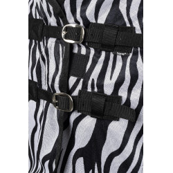 Vliegendeken Horze Defender met buikflap Zebra Motieven Vliegendeken Horze Defender met buikflap Zebra Motieven