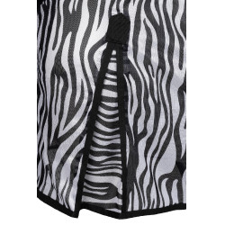 Vliegendeken Horze Defender met buikflap Zebra Motieven Vliegendeken Horze Defender met buikflap Zebra Motieven