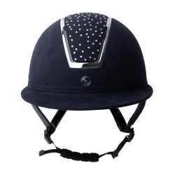 Paardrijcap Solara II Horze Marine / wit Blauw