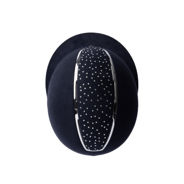 Paardrijcap Solara II Horze Marine / wit Blauw