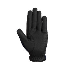 Dames rijhandschoenen Horze Mayla Winter Donker marineblauw