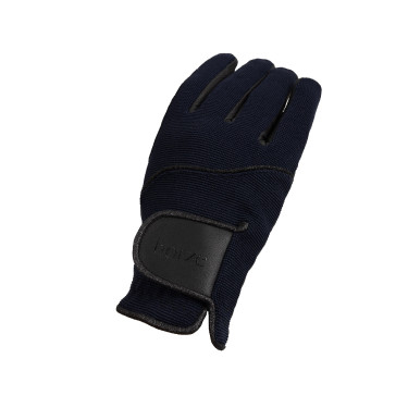 Dames rijhandschoenen Horze Mayla Winter Donker marineblauw