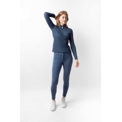 Trainingsshirt Horze Eloise Indigo vintage Marineblauw