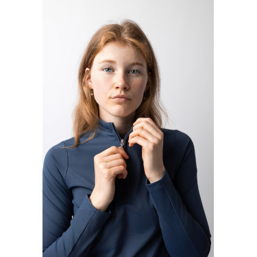 Trainingsshirt Horze Eloise Indigo vintage Marineblauw