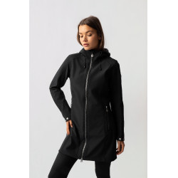 Lange softshell jas Anna Horze Zwart