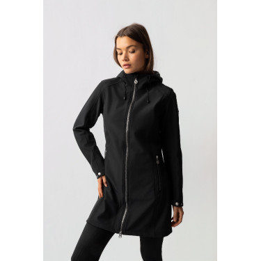 Lange softshell jas Anna Horze Zwart