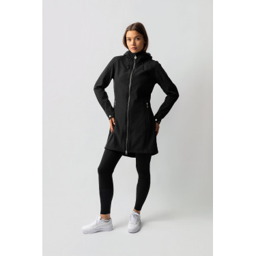 Lange softshell jas Anna Horze Zwart