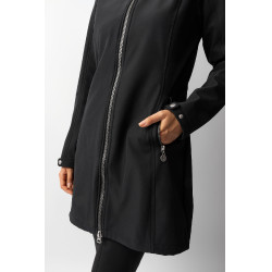 Lange softshell jas Anna Horze Zwart