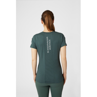 Functioneel zwangerschapsshirt Horze Lily Groene koriander