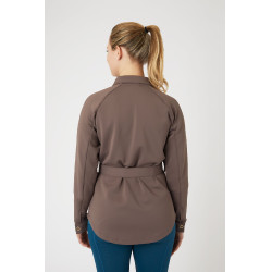 Dames overshirt Alyssa Horze Grijsijzeren bruin