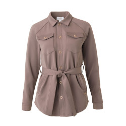 Dames overshirt Alyssa Horze Grijsijzeren bruin