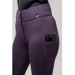 Thermobroek met volledige zit Mira dames Horze Zwarte nachtschade Violet Thermobroek met volledige zit Mira dames Horze Zwarte nachtschade Violet