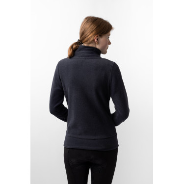 Fleece paardrijjas Horze Ellie dames Donker marineblauw
